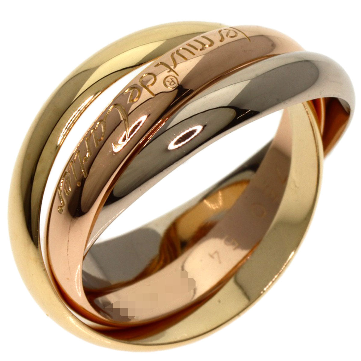 CARTIER Trinity #54 Ring K18 Yellow Gold K18 White GoldLadies [Used]