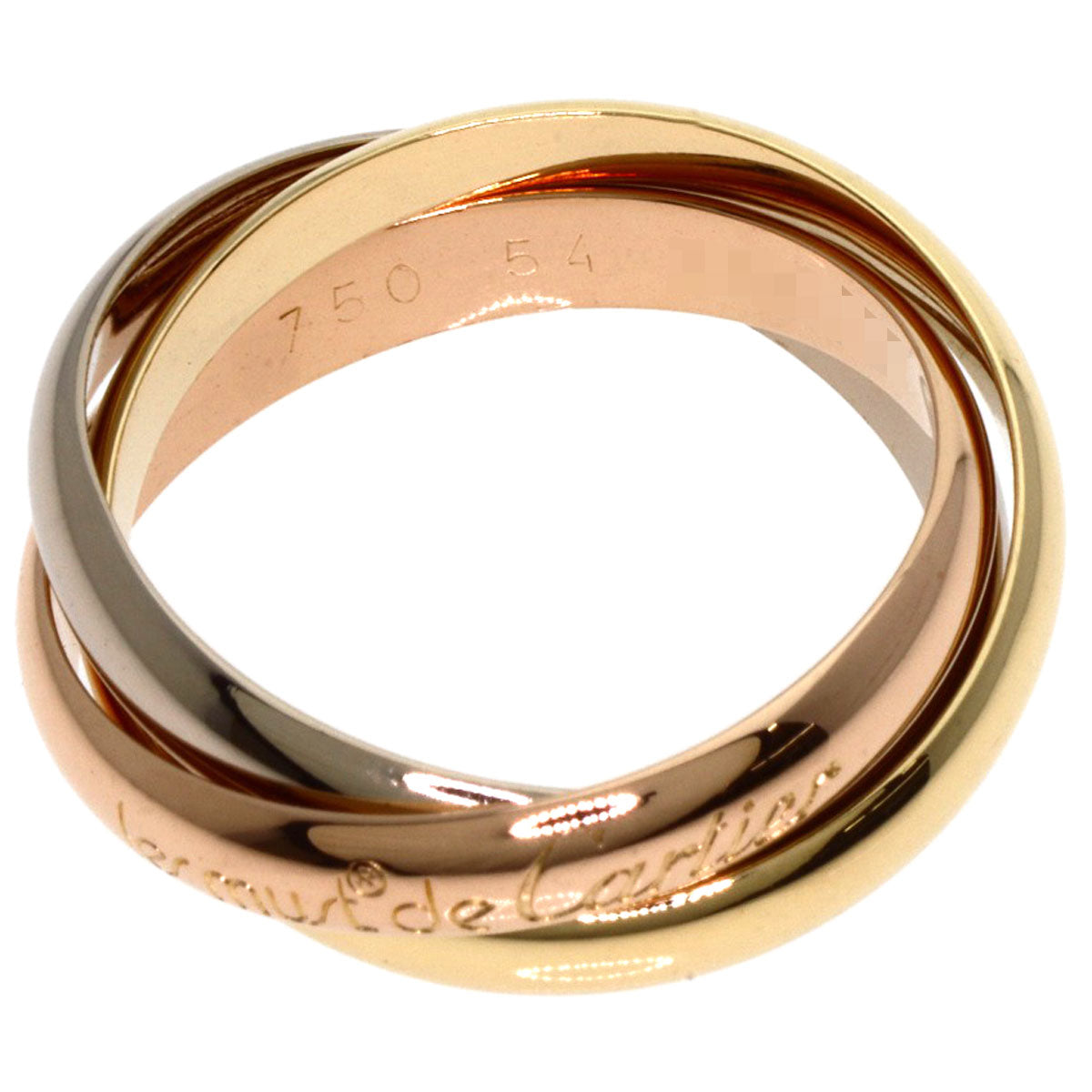 CARTIER Trinity #54 Ring K18 Yellow Gold K18 White GoldLadies [Used]