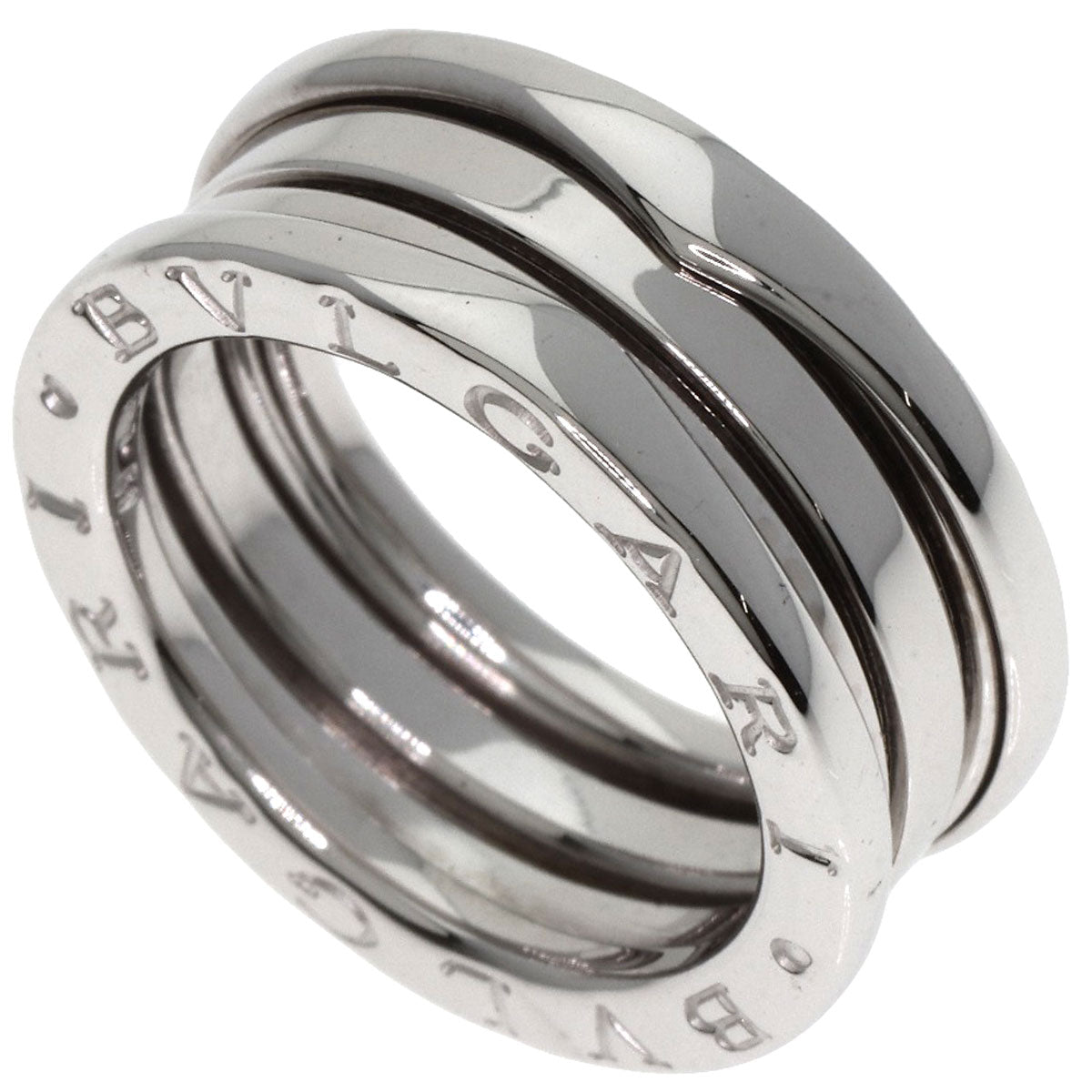 BVLGARI   B.zero1 2 band #50 Ring  K18 White Gold Ladies [Used]