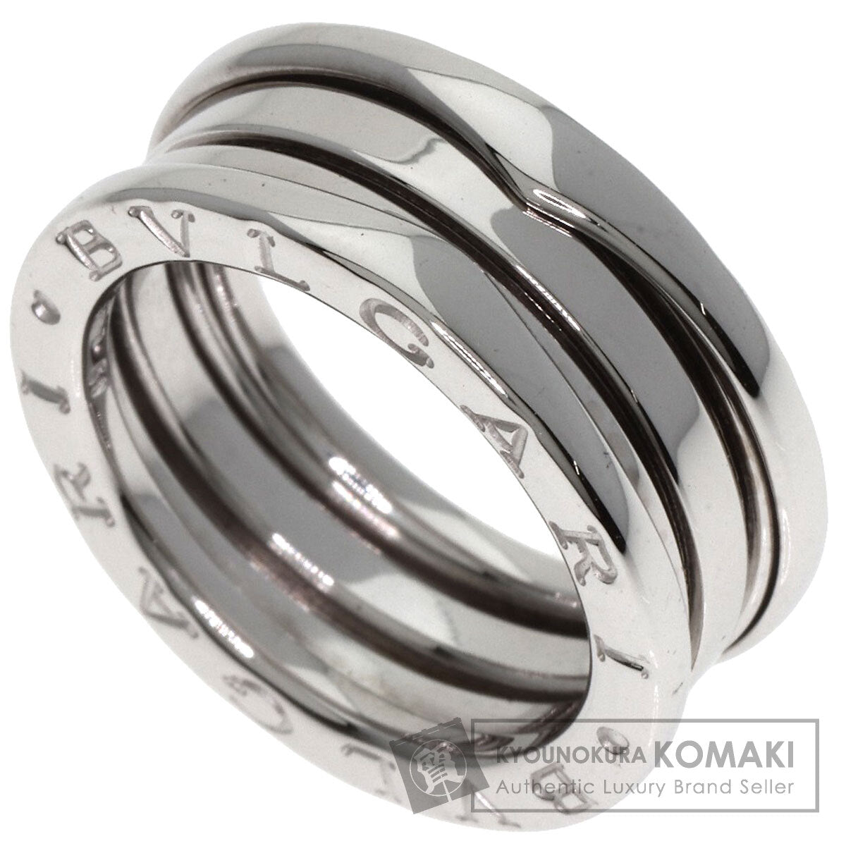 BVLGARI   B.zero1 2 band #50 Ring  K18 White Gold Ladies [Used]