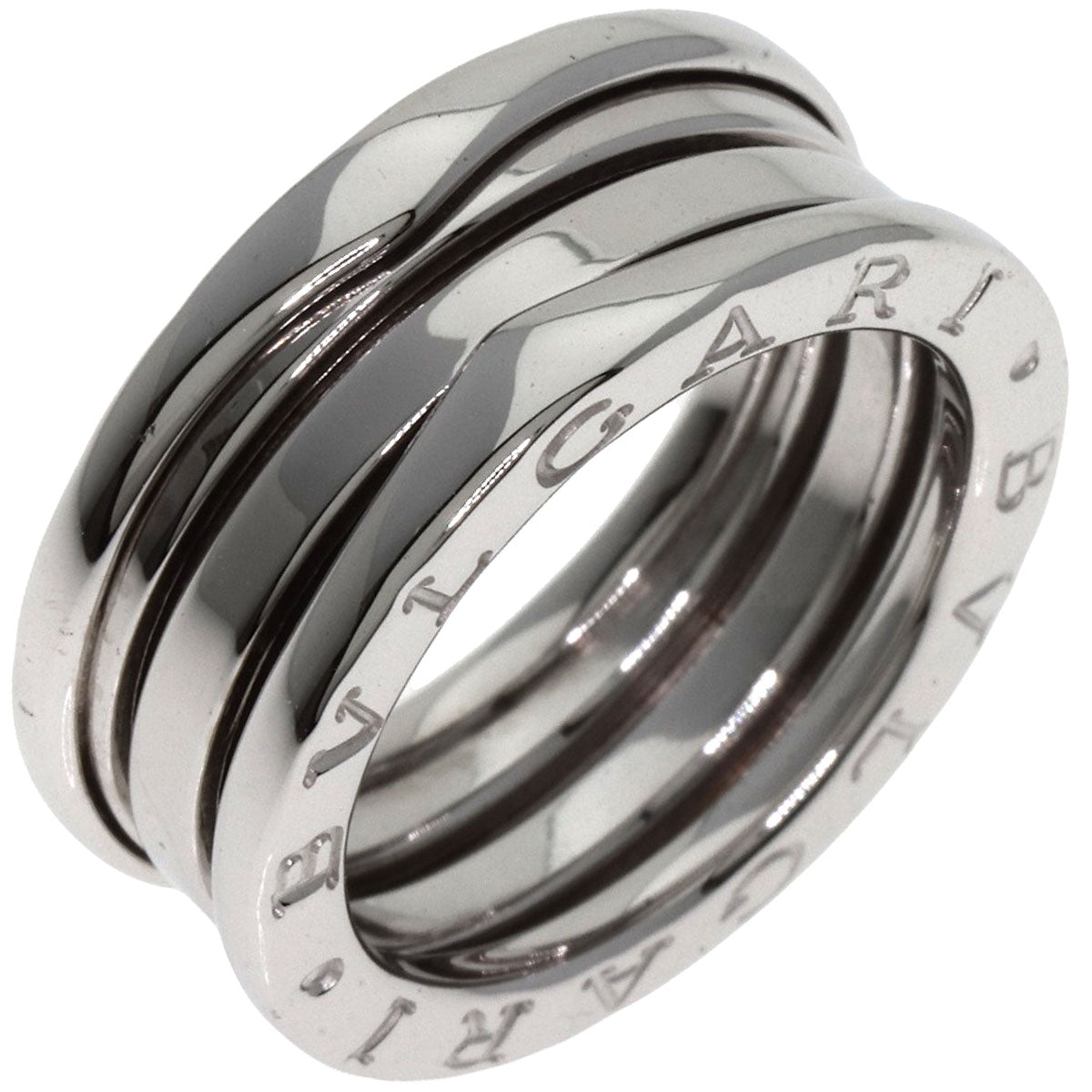 BVLGARI   B.zero1 2 band #50 Ring  K18 White Gold Ladies [Used]