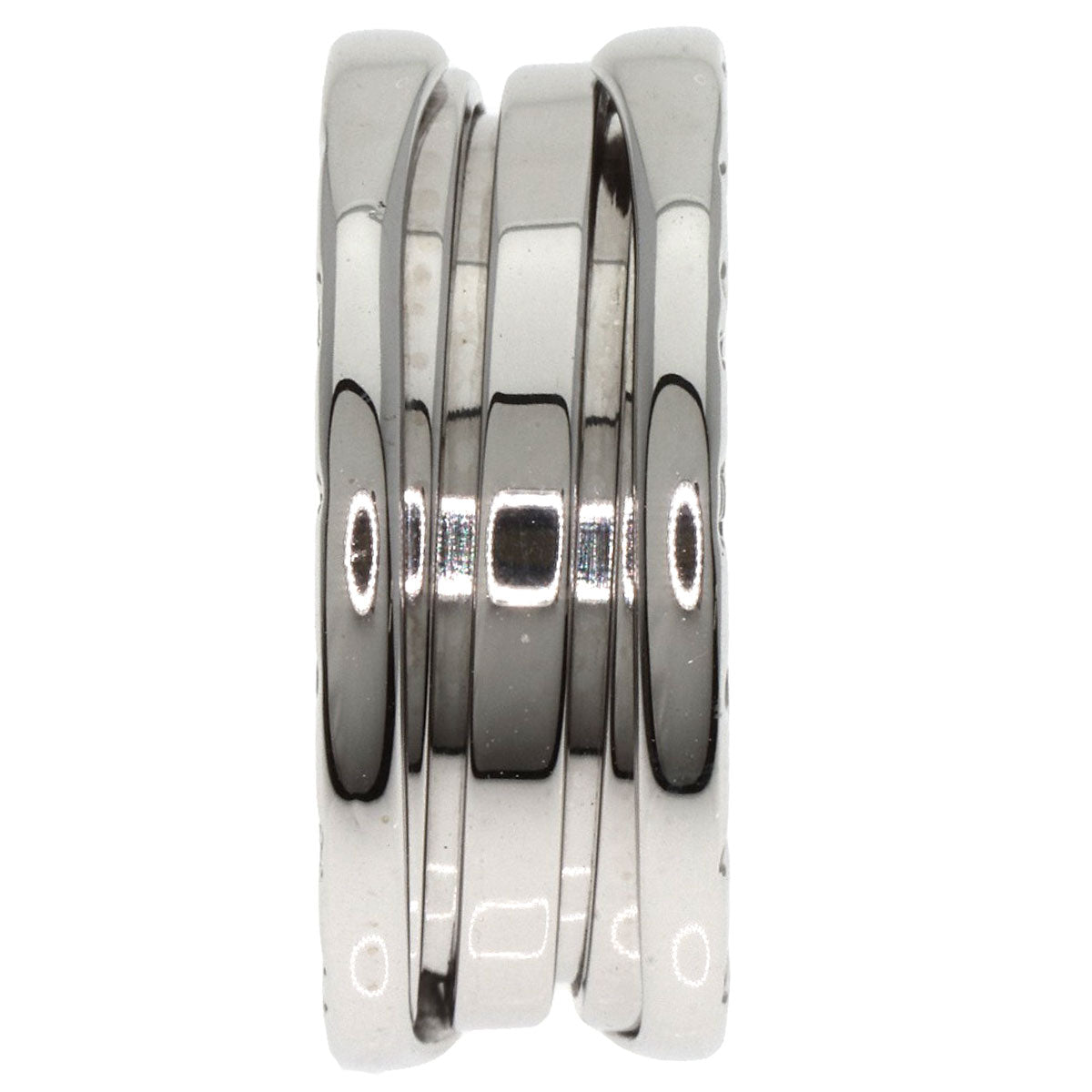 BVLGARI   B.zero1 2 band #50 Ring  K18 White Gold Ladies [Used]