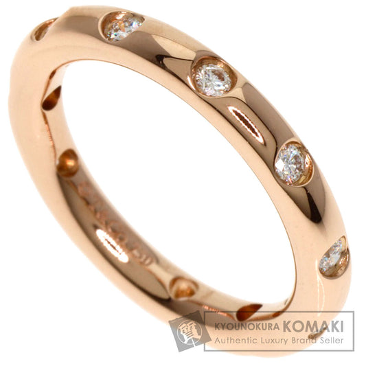 TIFFANY&Co. Stacking Band 11P Diamond Ring K18 Pink Gold Ladies [Used]