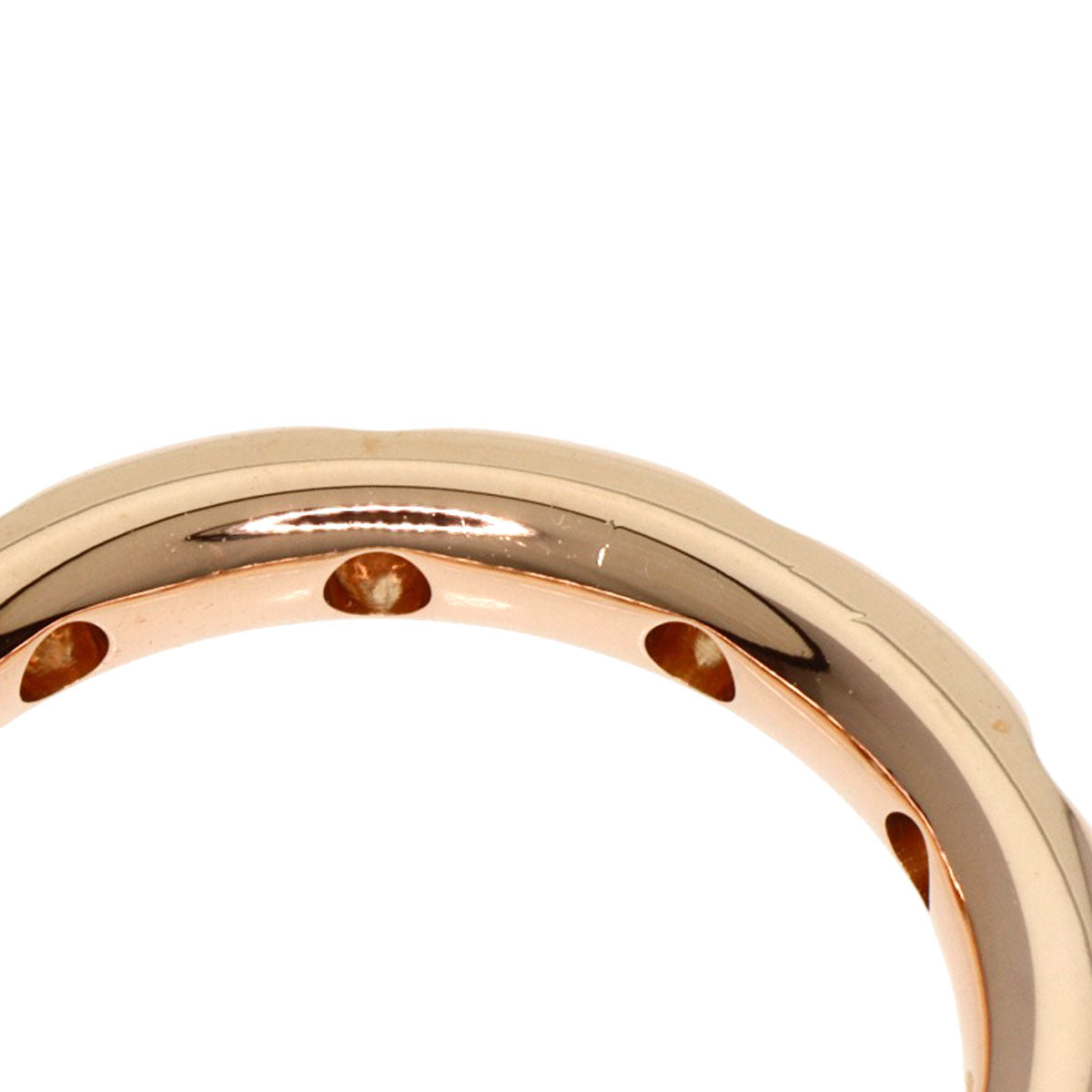 TIFFANY&Co. Stacking Band 11P Diamond Ring K18 Pink Gold Ladies [Used]