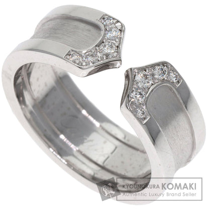 CARTIER C2 Diamond #48 Ring K18 White Gold Ladies [Used]