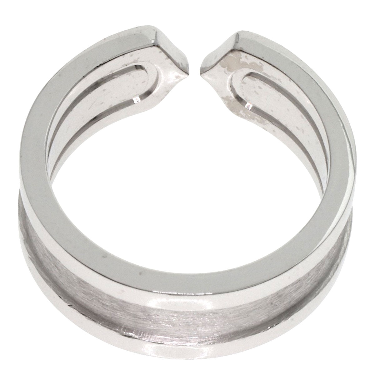 CARTIER C2 Diamond #48 Ring K18 White Gold Ladies [Used]