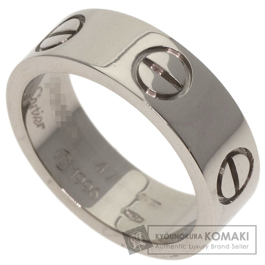 CARTIER love ring #47 Ring K18 White Gold Ladies [Used]