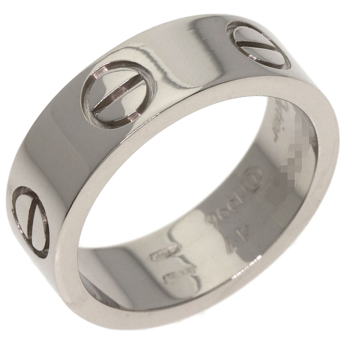 CARTIER love ring #47 Ring K18 White Gold Ladies [Used]