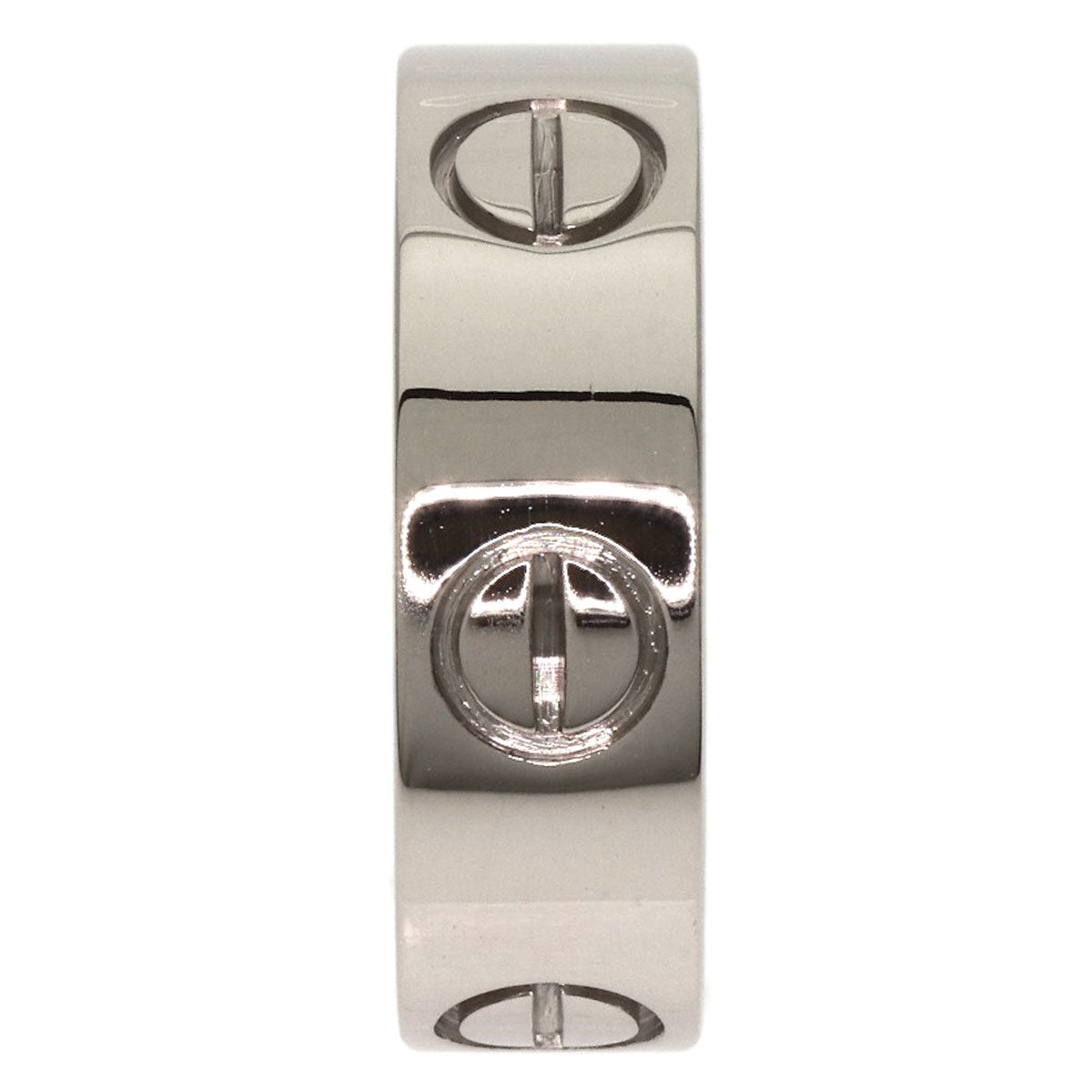 CARTIER love ring #47 Ring K18 White Gold Ladies [Used]