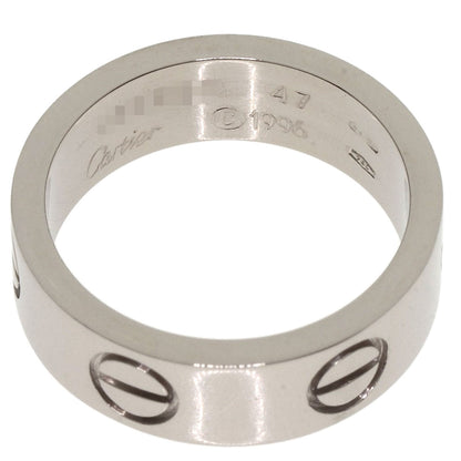 CARTIER love ring #47 Ring K18 White Gold Ladies [Used]