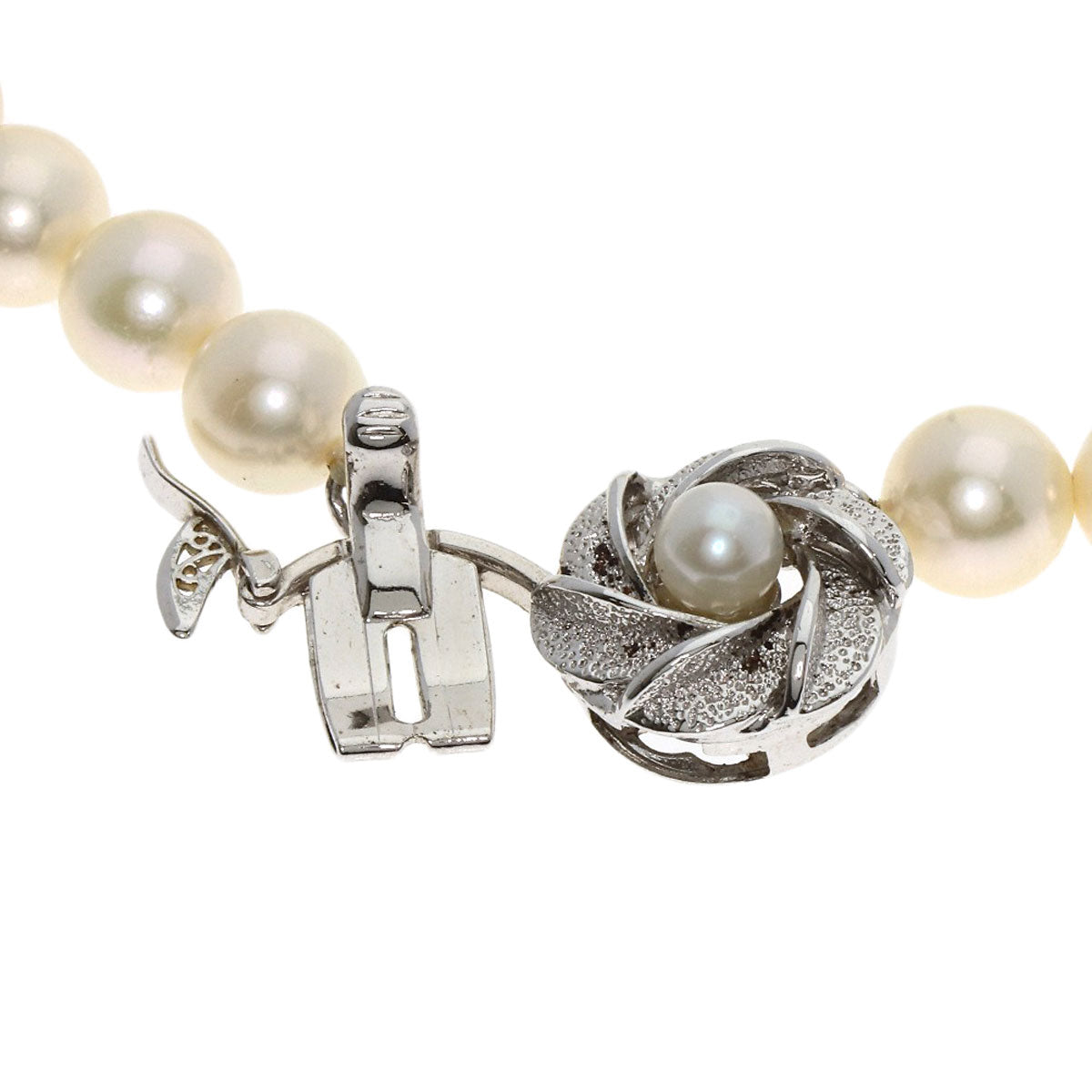 Akoya pearl Pearl Necklace Silver 38.7g　Ladies