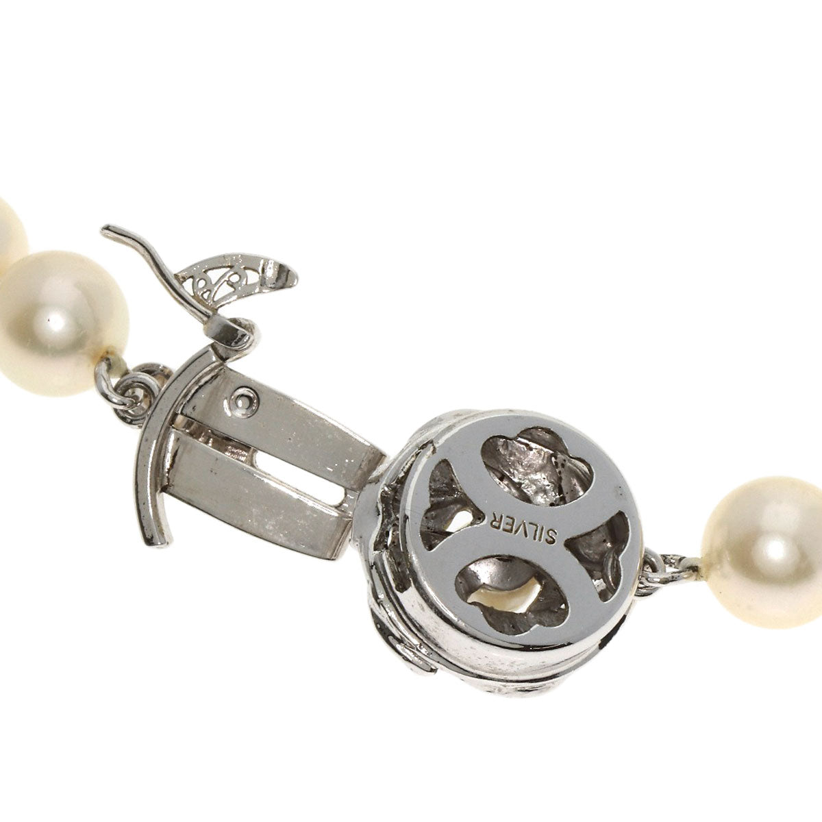 Akoya pearl Pearl Necklace Silver 38.7g　Ladies