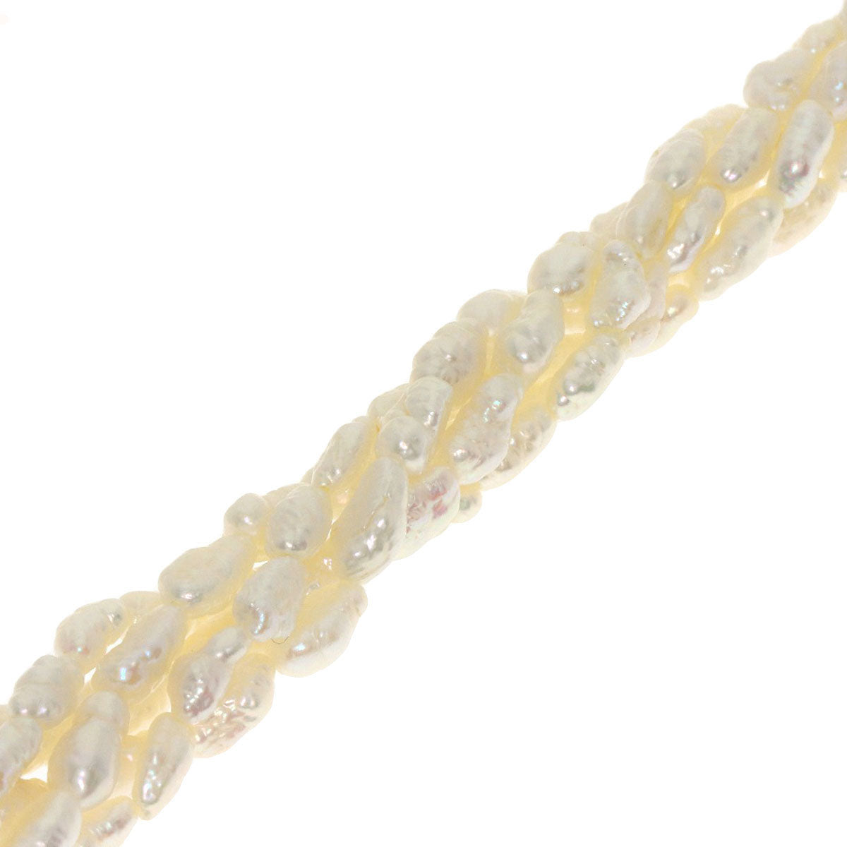 Freshwater Pearl 5 rows Necklace Silver 42.2g　Ladies