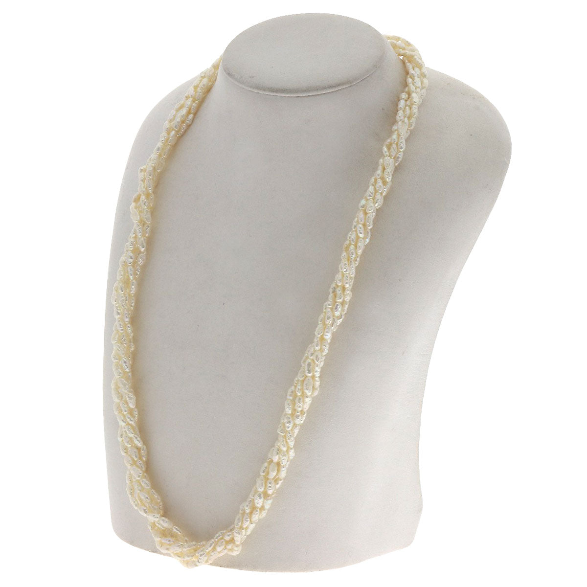 Freshwater Pearl 5 rows Necklace Silver 42.2g　Ladies