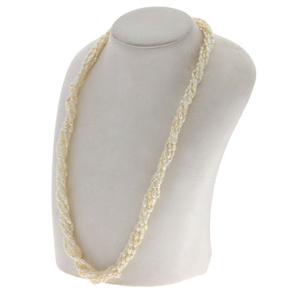 Freshwater Pearl 5 rows Necklace Silver 42.2g　Ladies