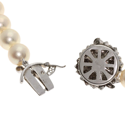 Akoya pearl Pearl Necklace Silver 55.7g　Ladies