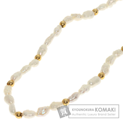 Freshwater Pearl Pearl Necklace Gold Plated 7.2g　Ladies