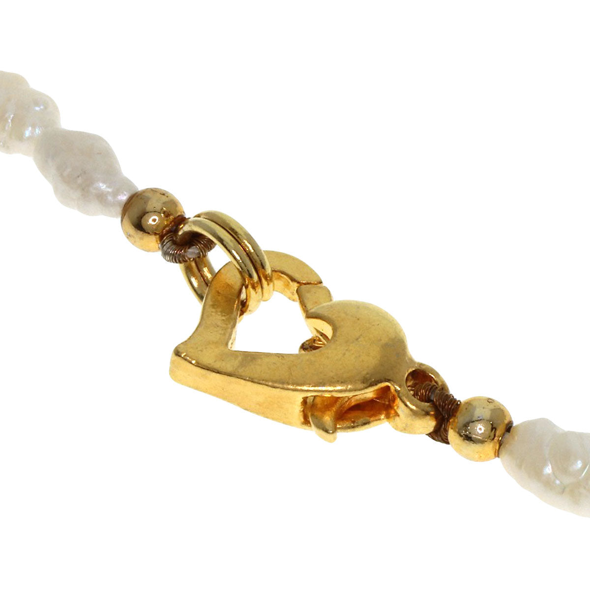 Freshwater Pearl Pearl Necklace Gold Plated 7.2g　Ladies