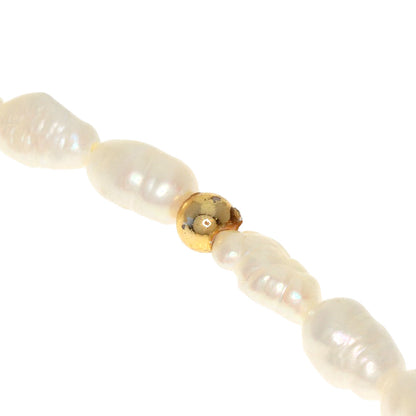 Freshwater Pearl Pearl Necklace Gold Plated 7.2g　Ladies