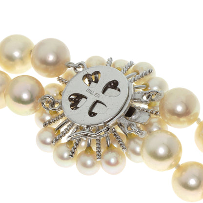 Akoya Pearl Pearl 2 series Necklace Silver 87.8g　Ladies