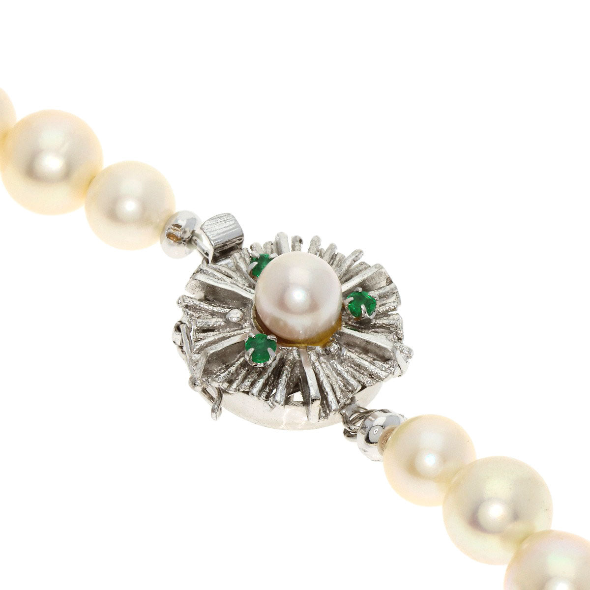 Akoya pearl Pearl Necklace Silver 57.2g　Ladies