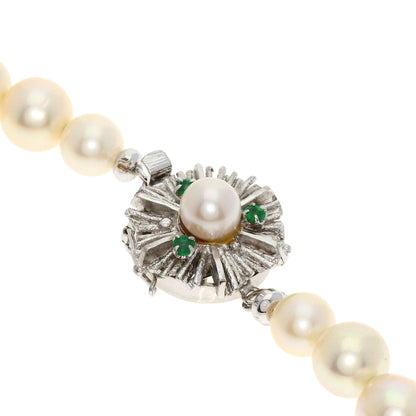 Akoya pearl Pearl Necklace Silver 57.2g　Ladies