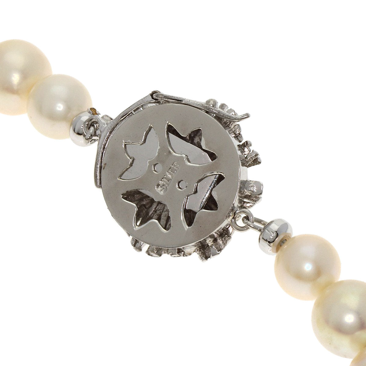 Akoya pearl Pearl Necklace Silver 57.2g　Ladies