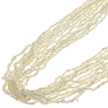 Keshi Pearl 10 rows Necklace K14 Yellow Gold  40.5g�@Ladies