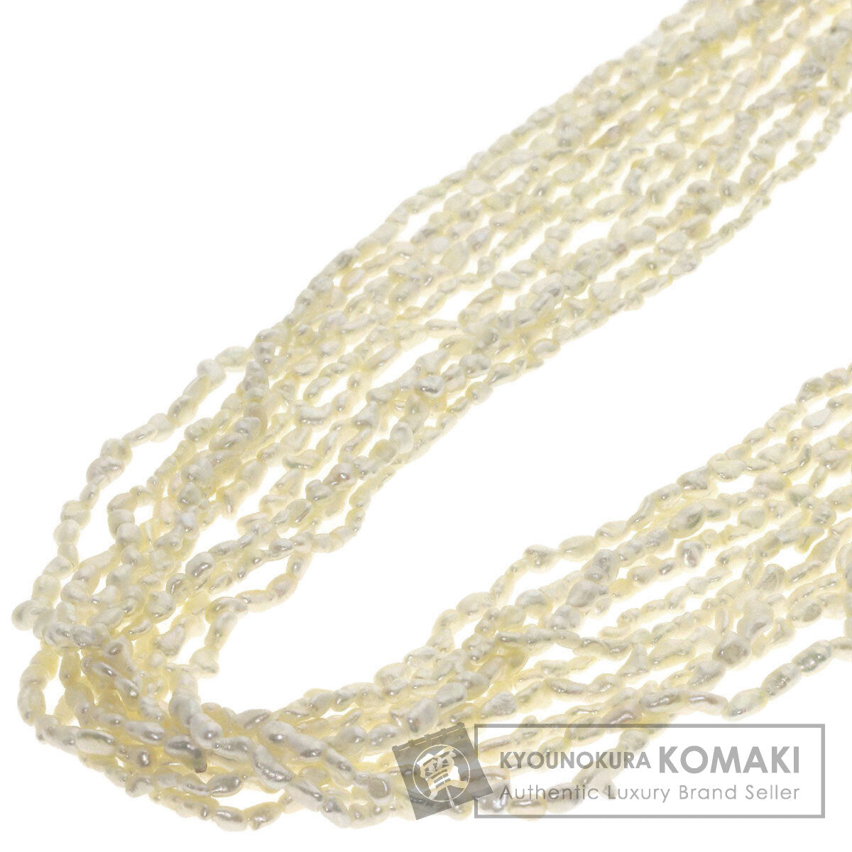 Keshi Pearl 10 rows Necklace K14 Yellow Gold  40.5g�@Ladies