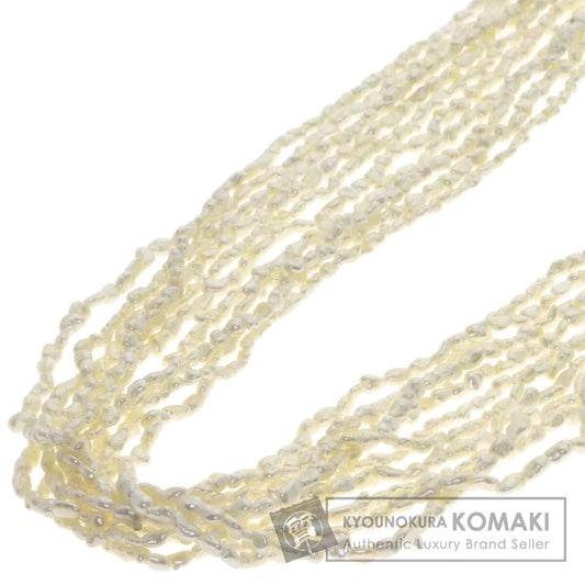 Keshi Pearl 10 rows Necklace K14 Yellow Gold  40.5g�@Ladies