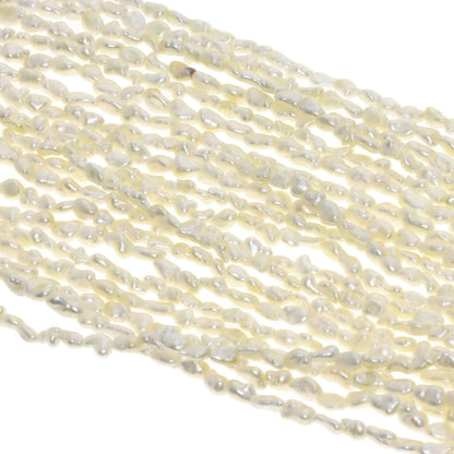 Keshi Pearl 10 rows Necklace K14 Yellow Gold  40.5g�@Ladies