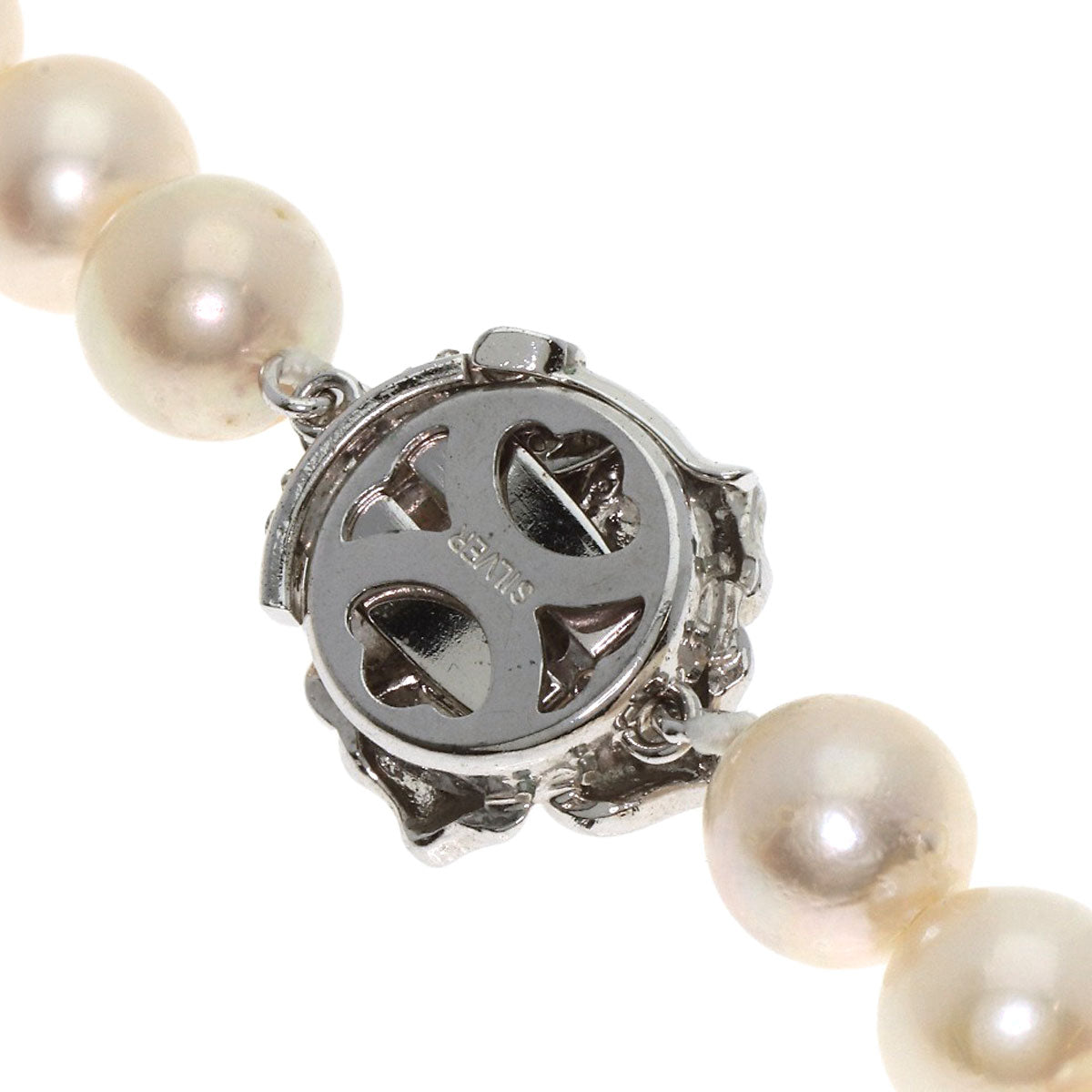 Akoya pearl Pearl Necklace Silver 48.6g　Ladies