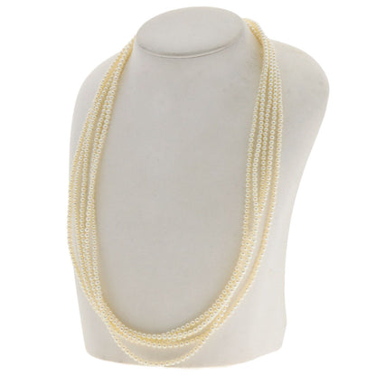 Akoya Baby Pearl Ruby 5-strand Necklace K14 White Gold 49.4g　Ladies