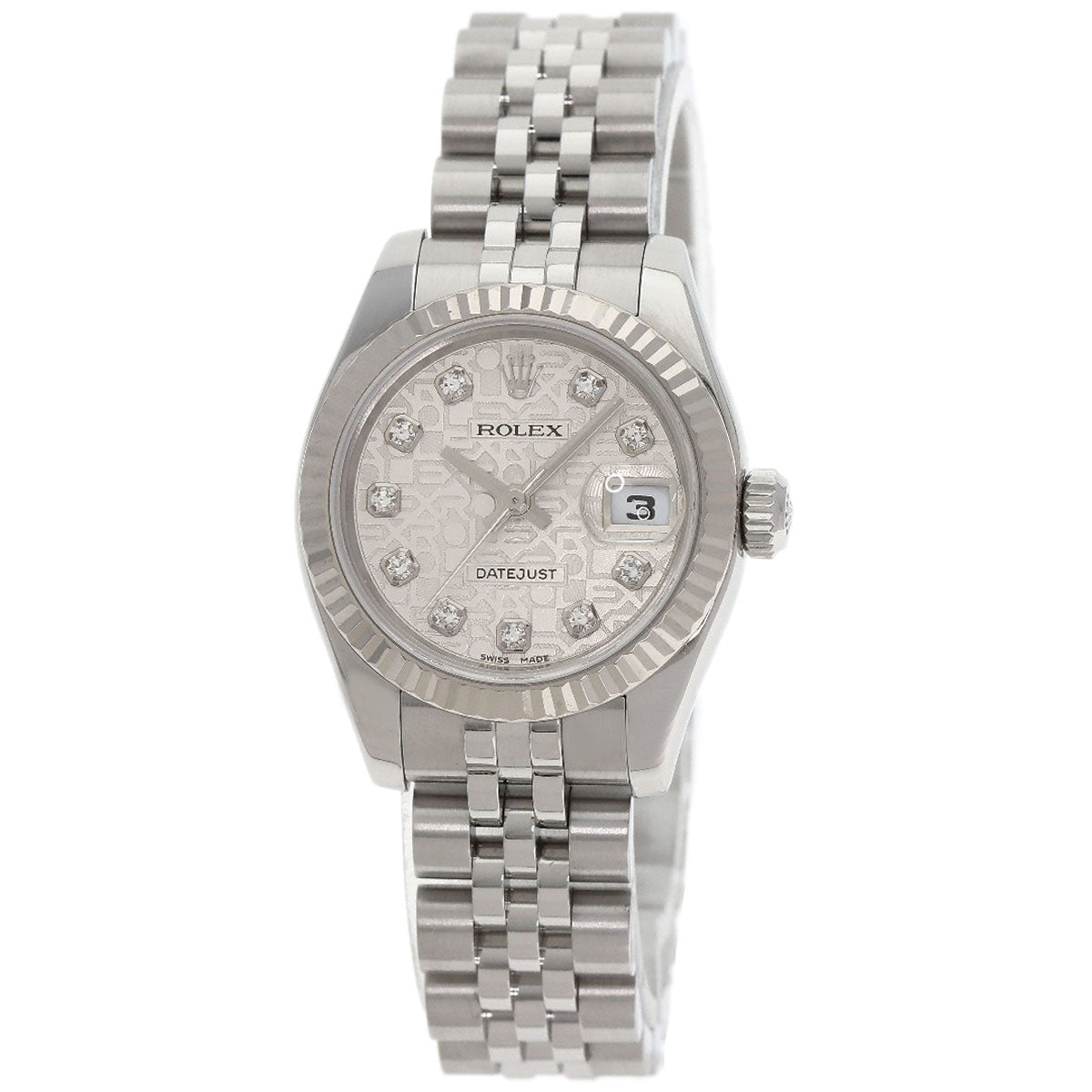 ROLEX DATEJUST 10P Diamond Watches 179174G Stainless Steel/Stainless Steel Ladies
