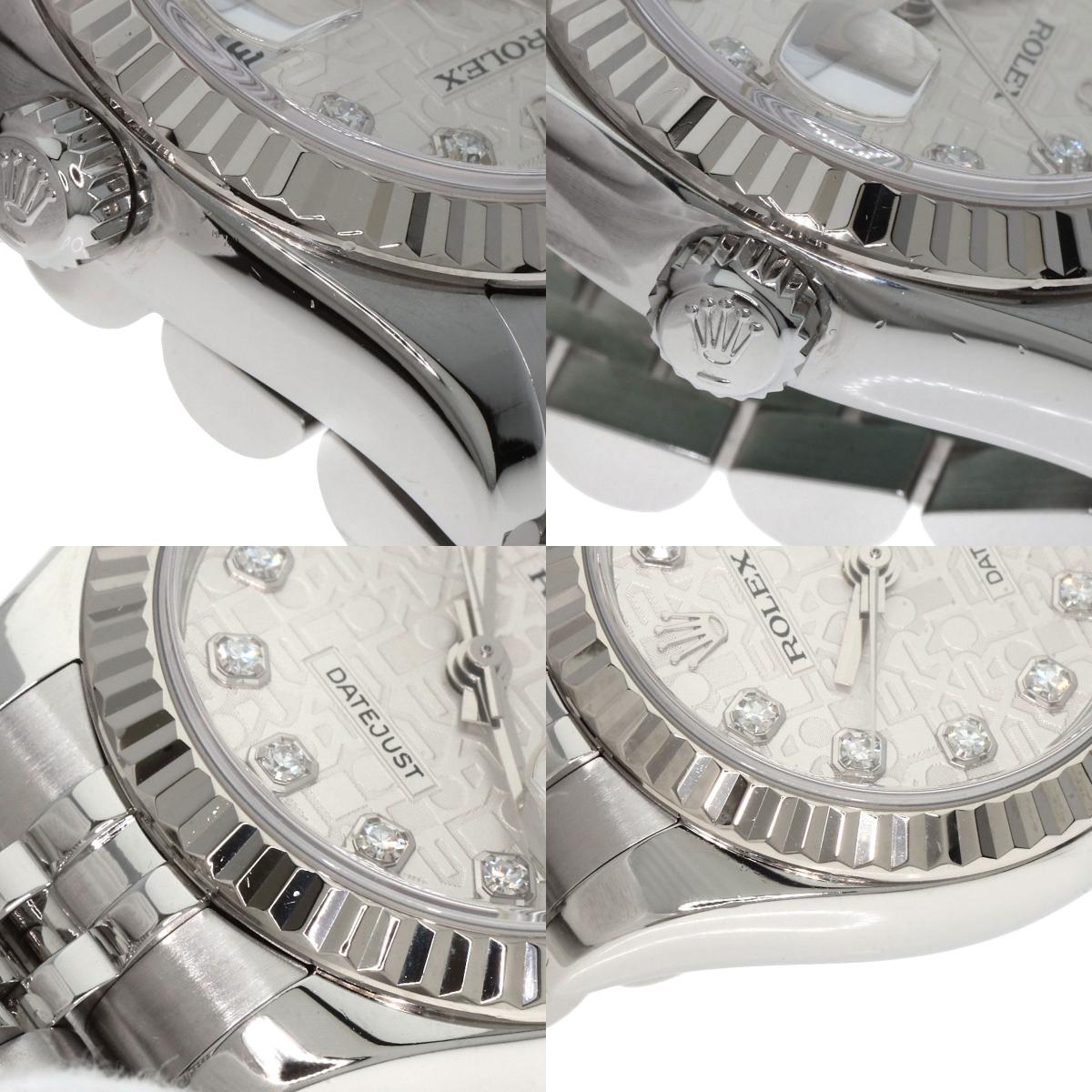 ROLEX DATEJUST 10P Diamond Watches 179174G Stainless Steel/Stainless Steel Ladies