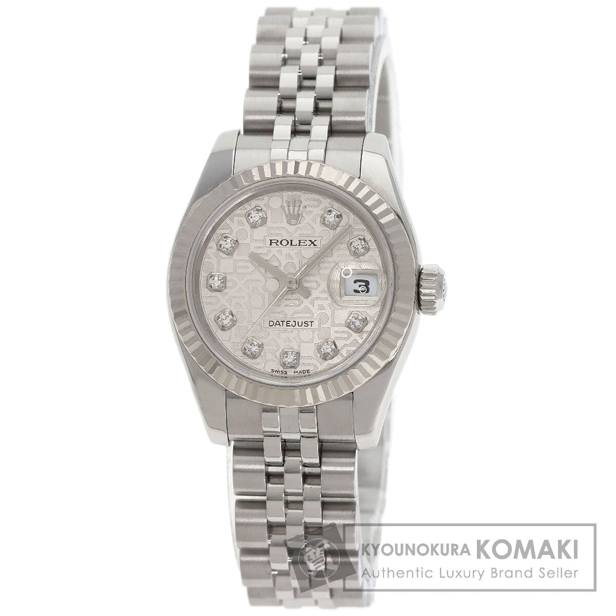 ROLEX DATEJUST 10P Diamond Watches 179174G Stainless Steel/Stainless Steel Ladies