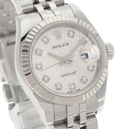 ROLEX DATEJUST 10P Diamond Watches 179174G Stainless Steel/Stainless Steel Ladies