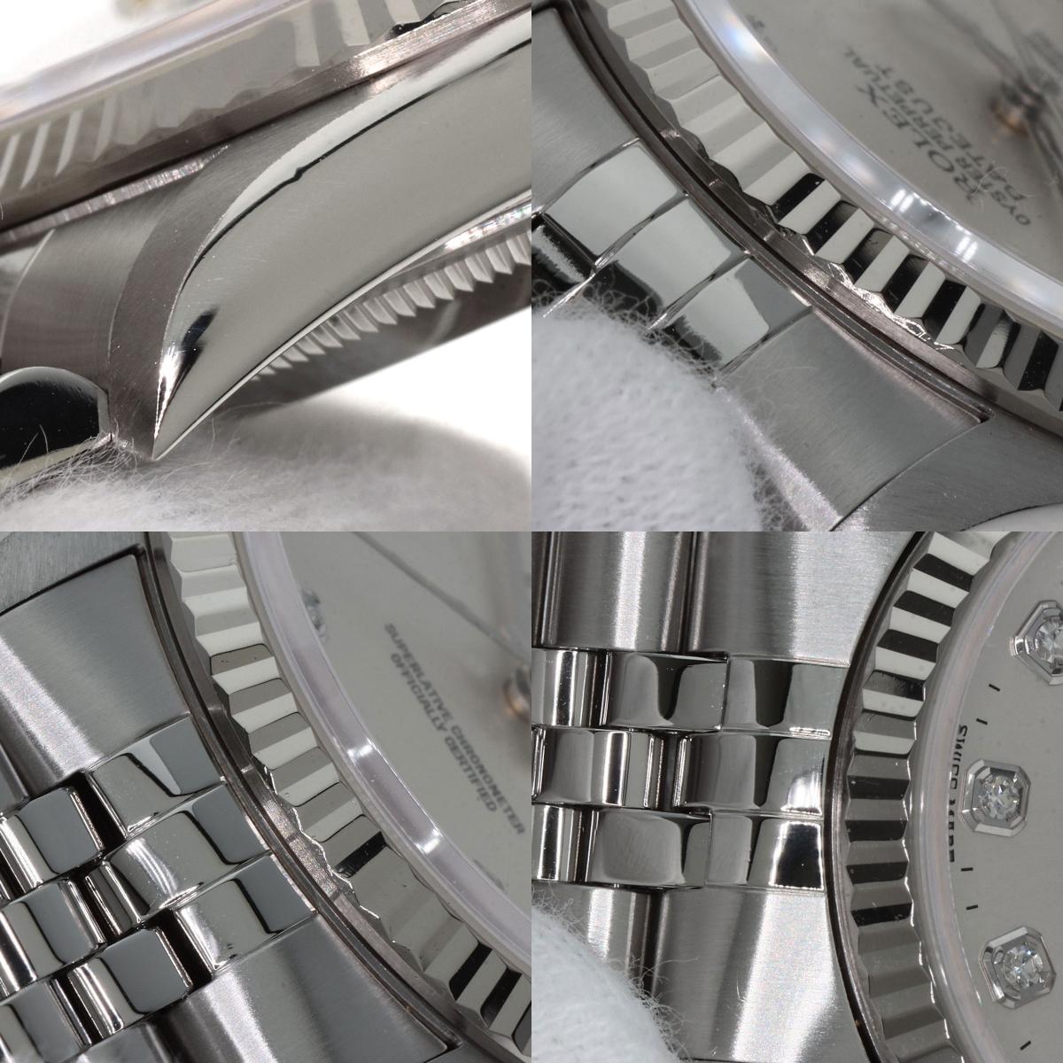 ROLEX DATEJUST 10P Diamond Watches 16234G Stainless Steel/Stainless Steel mens