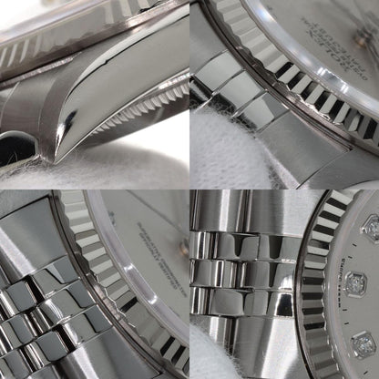 ROLEX DATEJUST 10P Diamond Watches 16234G Stainless Steel/Stainless Steel mens
