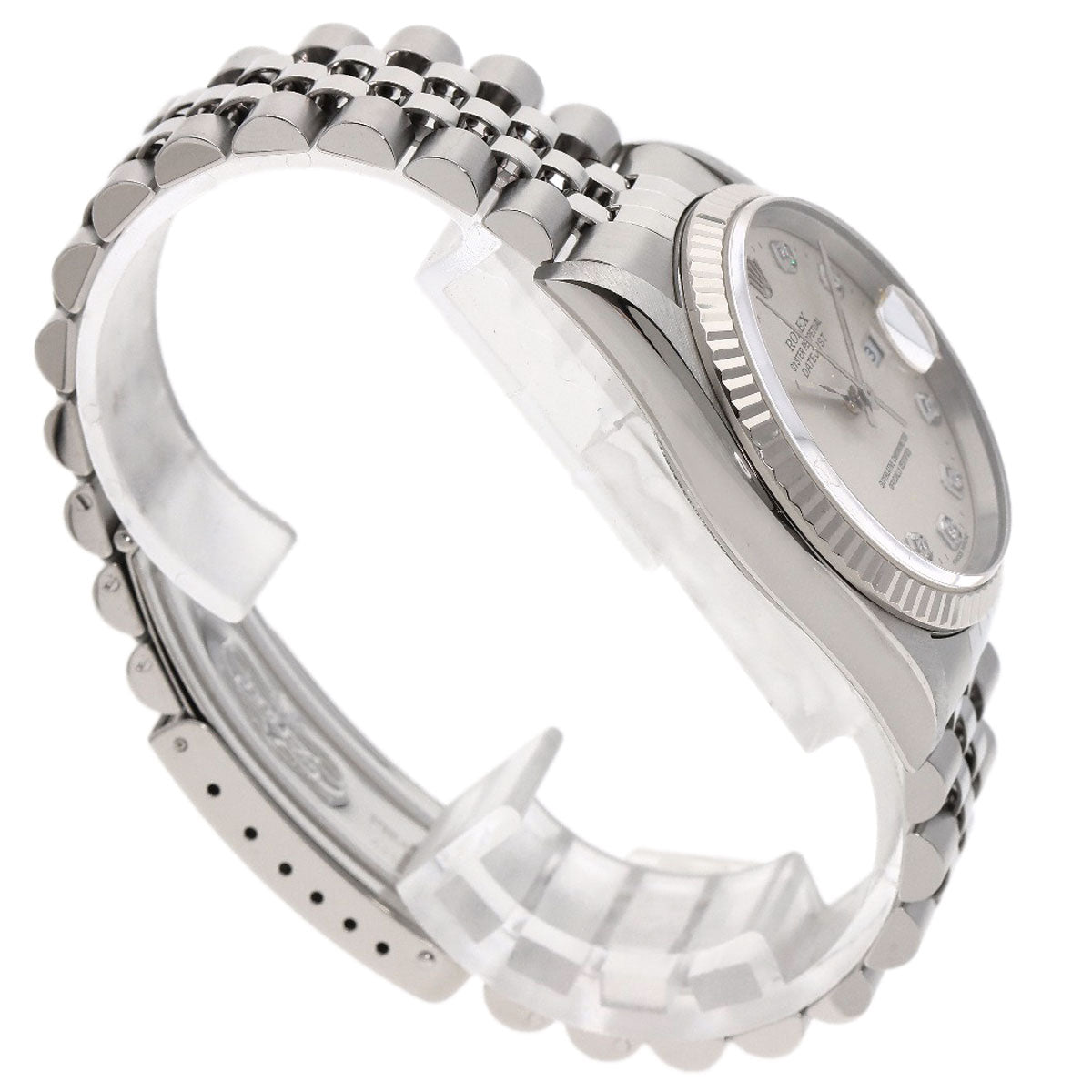 ROLEX DATEJUST 10P Diamond Watches 16234G Stainless Steel/Stainless Steel mens