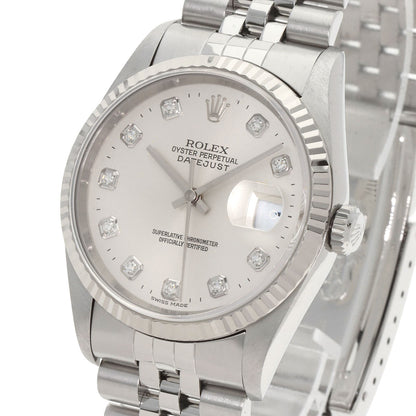 ROLEX DATEJUST 10P Diamond Watches 16234G Stainless Steel/Stainless Steel mens