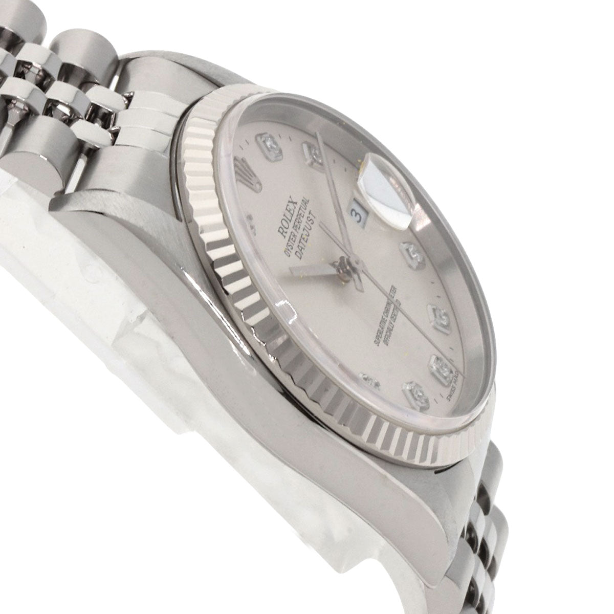 ROLEX DATEJUST 10P Diamond Watches 16234G Stainless Steel/Stainless Steel mens