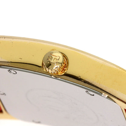 HERMES H watch Watches H1.501 Gold Plated/Leather Ladies
