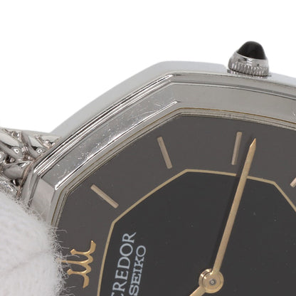 SEIKO CREDOR Octagon Watches 8420-5660 Stainless Steel/Stainless Steel Ladies