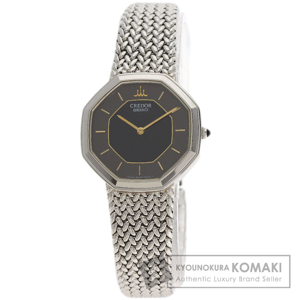 SEIKO CREDOR Octagon Watches 8420-5660 Stainless Steel/Stainless Steel Ladies
