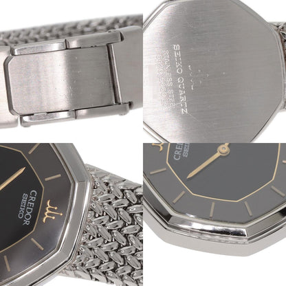 SEIKO CREDOR Octagon Watches 8420-5660 Stainless Steel/Stainless Steel Ladies