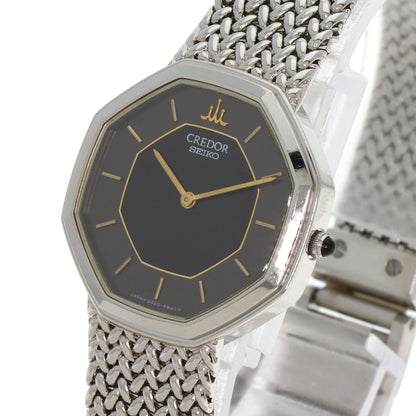 SEIKO CREDOR Octagon Watches 8420-5660 Stainless Steel/Stainless Steel Ladies