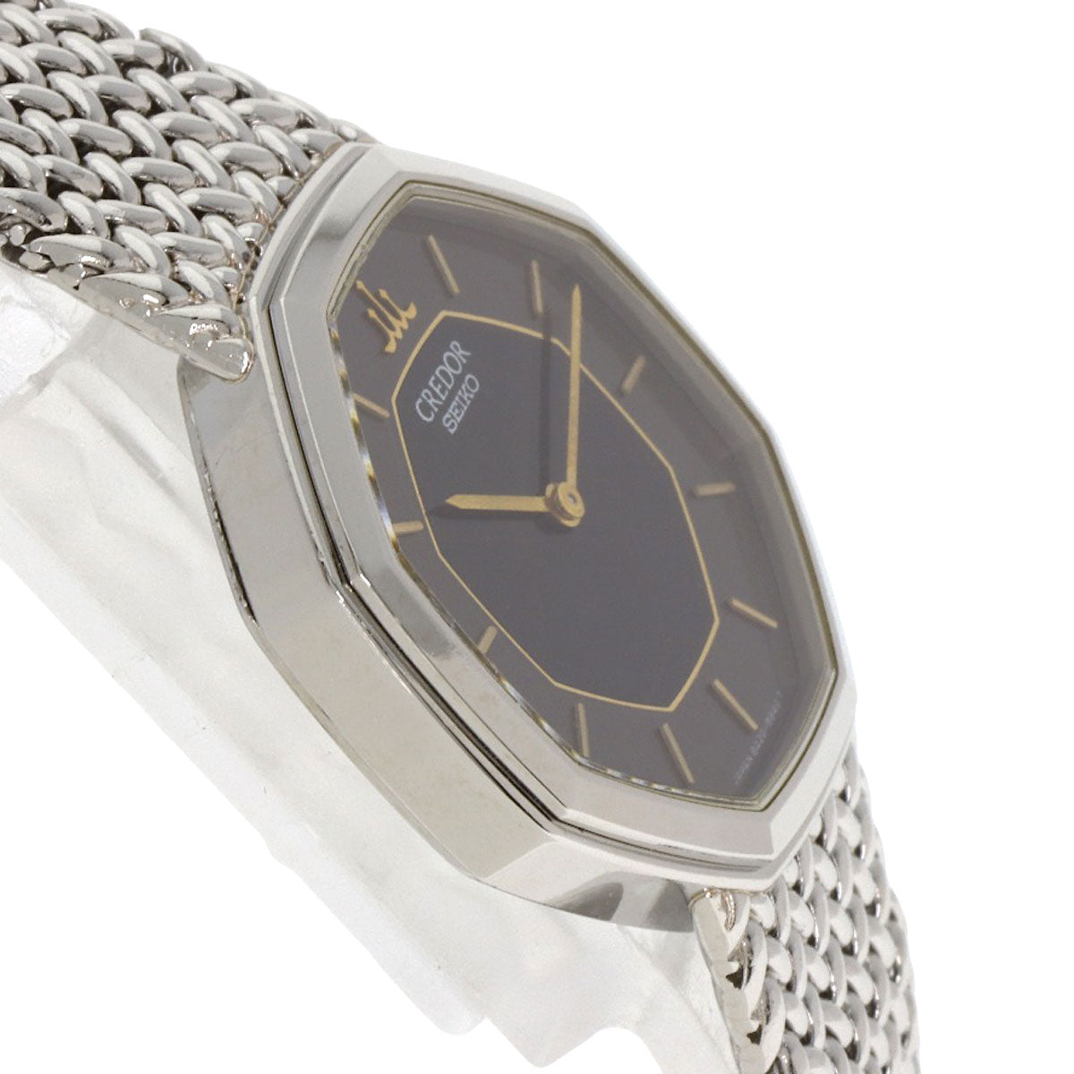 SEIKO CREDOR Octagon Watches 8420-5660 Stainless Steel/Stainless Steel Ladies