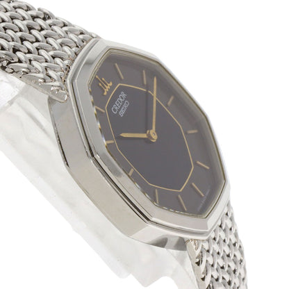 SEIKO CREDOR Octagon Watches 8420-5660 Stainless Steel/Stainless Steel Ladies