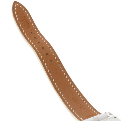 HERMES Cape Cod Tonneau Watches CT1.210 Stainless Steel/Leather Ladies